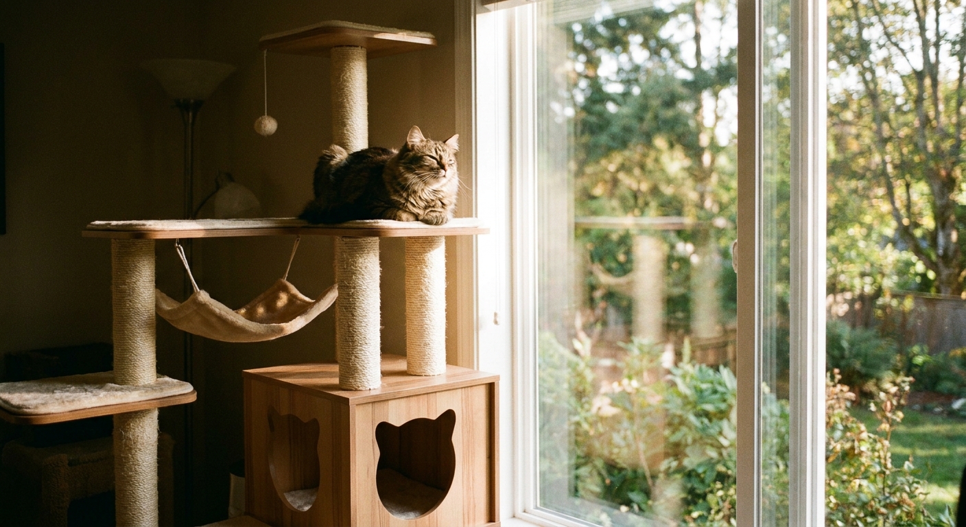 Bien-être félin : Pourquoi l'arbre à chat est indispensable à la santé mentale de votre chat
